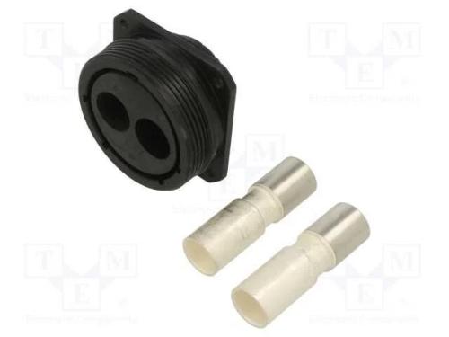 Conector: redondos, tomada, fêmea, PIN: 2, rosca .