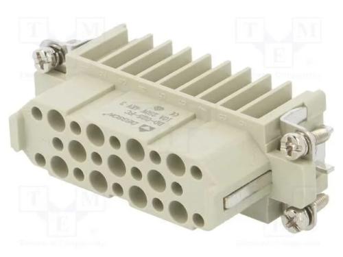 Conector: HDC, inserto de contatos, fêmea, DD, PI.