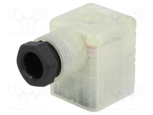 Conector: de Válvulas, Ficha, Formato A, 18mm, Fêmea, Pin: 3, 1,5mm2