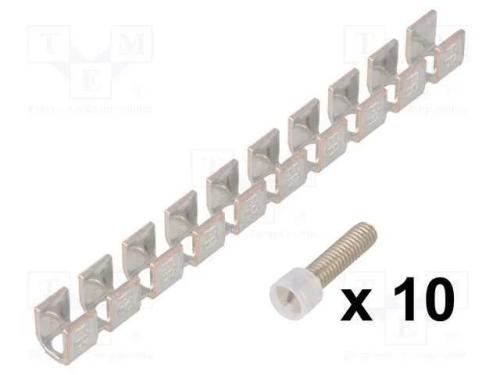 Ponte de perno, faixas: 10, Larg: 8mm