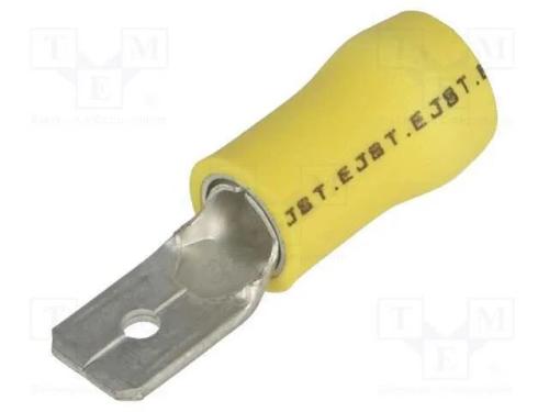 Conetor: plano, 6,3mm, 0,8mm, fêmea, 2,5÷6mm2, ce.