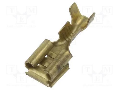 Conetor: plano, 6,3mm, 0,8mm, fêmea/macho, 1÷2,5m.