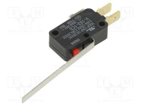Microinterruptor SNAP ACTION, com alavanca, SPDT,.