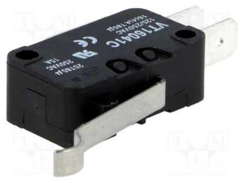 Microinterruptor SNAP ACTION, com alavanca que si.