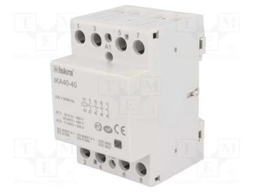 Contator: 4-De Polo de Instalação, 40a, 230vac, No X4