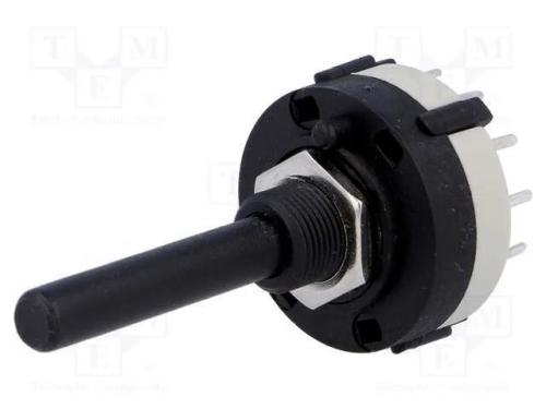 Interruptor: Giratório, Pos: 12, 0,3a/125vac, 1a/30vdc, 30, L: 30mm