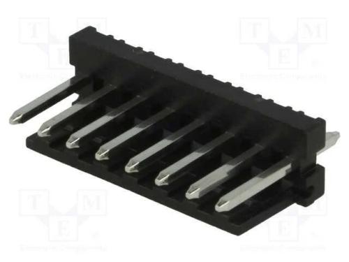 Tomada, fio-placa, macho, PIN: 8, 3,96mm, THT, MA.
