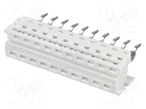 Tomada, Fio-Placa, Macho, Pin: 12, 1,27mm, Smt, Picoflex, 1,2a, 250v