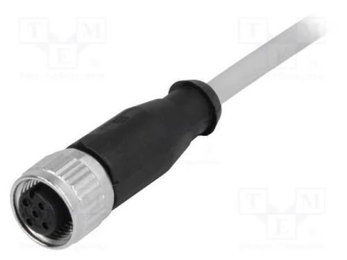 Ficha, M12, PIN: 4, fêmea, código A-DeviceNet / C.