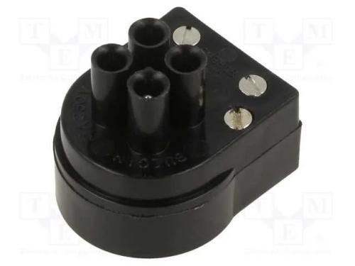 Conector: redondos, ficha, macho, PIN: 3, niquela.