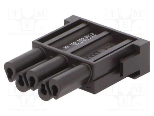 Conector: Hdc, Módulo, Fêmea, C146,Heavymate M, Pin: 5, 1kv