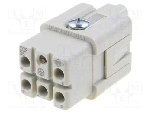 Conector: HDC, inserto de contatos, fêmea, CQ, PI.
