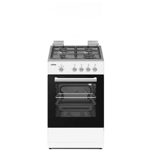 Gas Stove 4 Zones 54l (White) - Orima