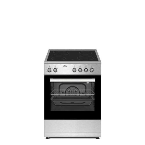Electric Stove 56l W/ Ceramic Hob 4 Zones (Inox) - Orima