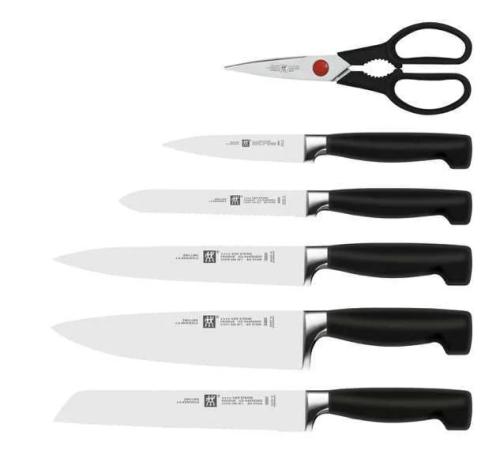 Zwilling Four Star 35148-207-0 Kitchen Knife/Cutlery Block Set 7 Pc(S) White