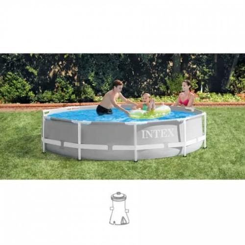 Piscina Desmontável Intex Prism Frame 4485 L Redonda 305 X 76 Cm