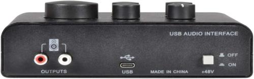Interface áudio Usb - 2 microfones + 1 instrumento