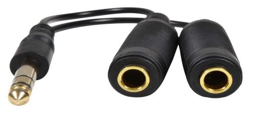 6.3mm Headphone/Audio Splitter Lead 0.2m