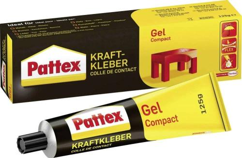 Pattex Kraftkleber Compact, Kontaktkleber, Gel, Tube, 125g