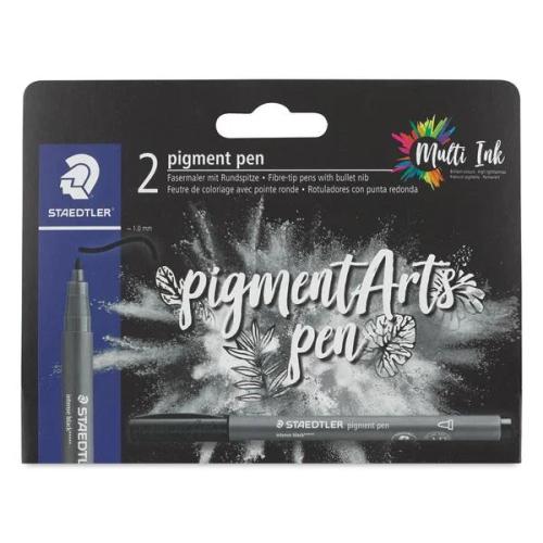 Staedtler Multiink Pigment Arts Intensiv Pen Schwarz 2er-Set Retail