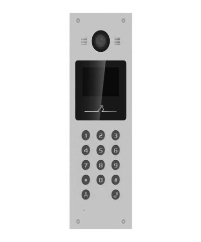 Botoneira 3,5" Ip C/ Câmara 2 Mpx P/ Apartamentos - Hik Vision