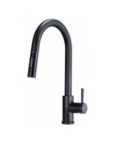 Kitchen Mixer With Pull-Out Shower Deante Two Flows Black Lima
