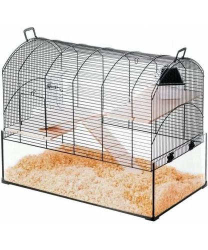 Zolux Cage Neopanas Xl With Glass Cuvette Black