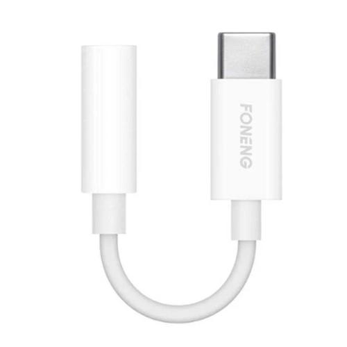 Cabo Jack 3.5mm/USB-C Foneng BM21 Branco