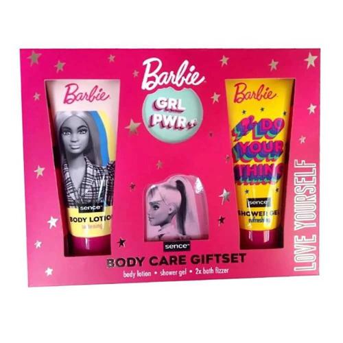 Kit Banho Barbie 4 Peças Gel 150ml + Leite Corporal 150ml + 2 Bombas de Banho