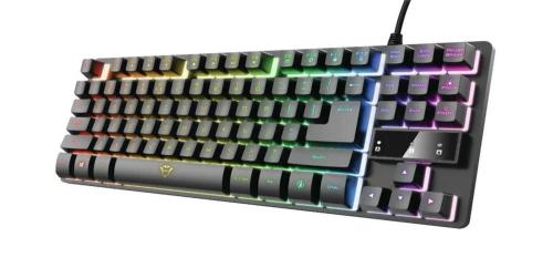 TRUST TECLADO GAMING GXT833 THADO RGB METAL COMPA.