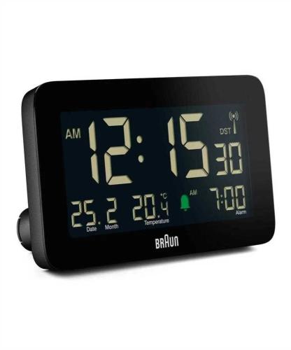 Braun Bc10 Dcf-B Radio Alarm Clock Black