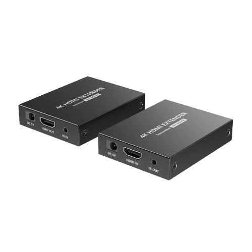 Extensor Activo Hdmi - Emissor e Receptor - Alcance 70 M - Sobre Cabo Utp Cat 7 - Até 4k - Alimentaç
