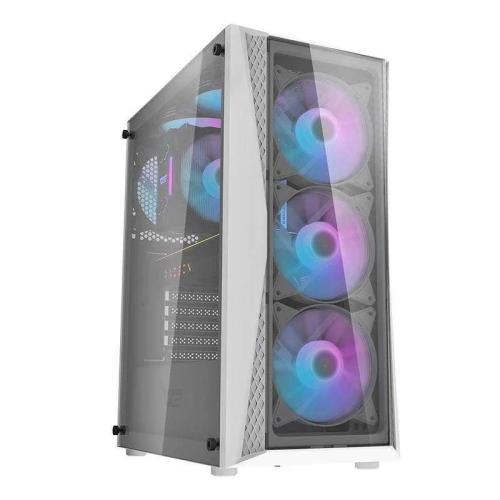 Computer Case Darkflash Dk352 Plus With 4 Fans (Black & White)