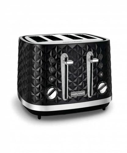 Vector 4 slice toaster black