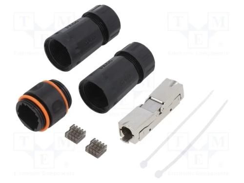 Conector, Cat: 6,6a,7, Blindadas,Poe,Poe+,Poe++, Sistema: 8p8c