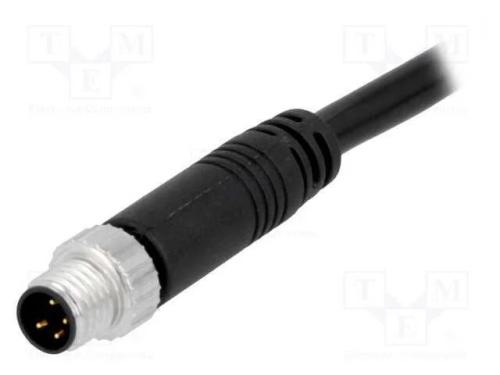 Conector: M8, 5m, macho, PIN: 4, simples, ficha, .