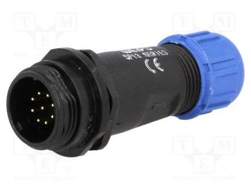 Ficha, SP13, macho, PIN: 9, IP68, 4÷6,5mm, 3A, so.
