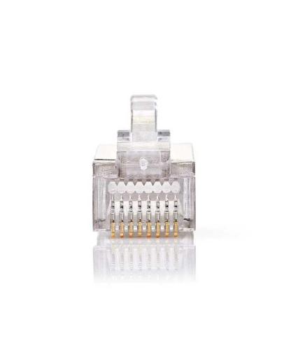 Conector Rj45 Macho Stp Cat5 Trenzado Recto C.