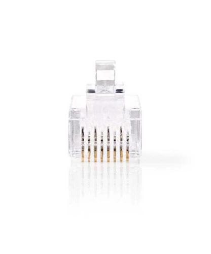 Conector Rj45 Macho Utp Cat6 Trenzado Recto C.