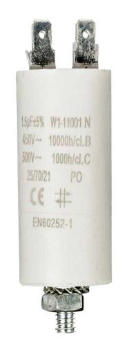 Condensador 1.5uf / 450 V + Tierra