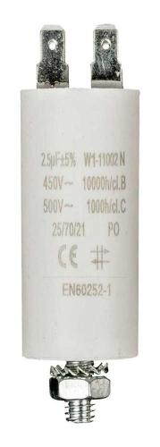 Condensador 2.5uf / 450 V + Tierra