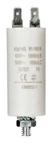 Condensador 4.5uf / 450 V + Tierra