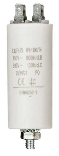 Condensador 6.3uf / 450 V + Tierra