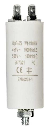 Condensador 8.0uf / 450 V + Tierra