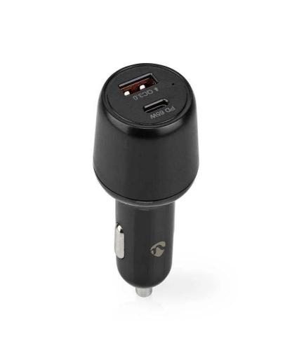 Nedis Car Charger Smartphone Preto Isqueiro de Ch.