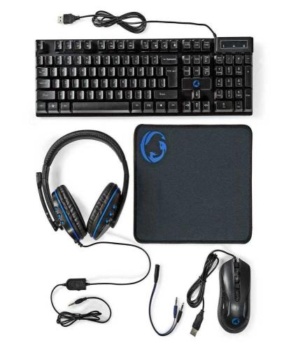Nedis Gaming Combo Kit Teclado Rato Incluído Usb .