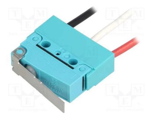 Microinterruptor SNAP ACTION, com alavanca, SPDT,.