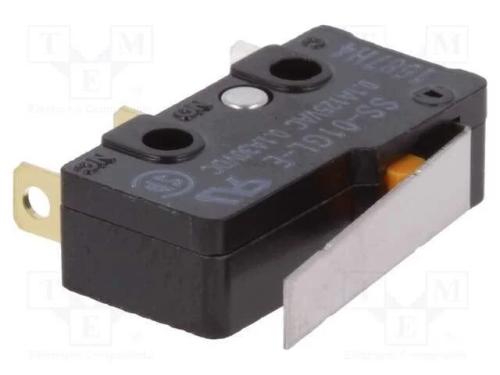 Microinterruptor SNAP ACTION, com alavanca, SPDT,.
