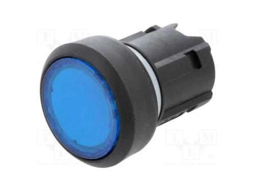 Interruptor: de pressão, 22mm, Pos.estáv: 1, azul.