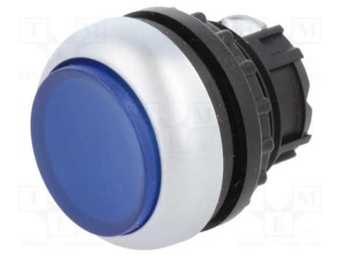 Interruptor: de pressão, 22mm, Pos.estáv: 2, azul.